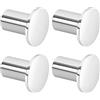 SAYAYO Ganci Accappatoio Bagno Ganci Appendiabiti, Appendi Strofinacci Cucina Gancio da Parete Appendi Accappatoio Bagno Grande Gancio in Acciaio Inox Cromo Lucido, 4 Pezzi, 45MM