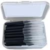 WENYOG Scovolini Dentali 30 pezzi di spazzolini interdentali for la pulizia dei denti(0.7mm black)
