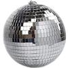 KAREZONINE Palla da discoteca a specchio, 20 cm, ideale per feste o dj effetto luce natalizia