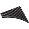 VersaGenius Esplora la musica con il flauto da 18 pipe in Do Key Pan realizzato in robusto materiale ABS (nero)