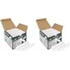 Westcott Gesso 100 pezzi bianco | Confezione risparmio Gesso per lavagna con 1,2 cm ⌀ in bianco coprente | poco polveroso e facilmente cancellabile | gessetti lunghi 8,5 cm | E-744986 00