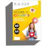 m-office Fogli Colorati A4 80g Per Stampanti e Lavoretti Creativi · m-office (100f, Grigio)