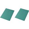 Pigna, 50 Cartelle per atti Semplici senza lembi con Stampa, Linea Eco, 24,5x34,5 cm, 180 g/mq, VERDE (Confezione da 2)