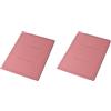 Pigna, 50 Cartelle per atti Semplici senza lembi con Stampa, Linea Eco, 24,5x34,5 cm, 180 g/mq, ROSSO (Confezione da 2)
