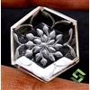 SBI Gems Naturale Bianco Cristallo Intagliato 2 Tipi Design 21x21 MM, 22x22 MM Gemme