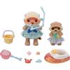 Epoch Sylvanian Familiessea Lontra Fratello Spiaggia Set da Gioco FS-57 Bambola