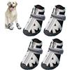 Generic Scarpe traspiranti per cani - Stivali resistenti al calore, calzature antiscivolo per animali domestici | 4 pezzi di protezioni per zampe in rete con suola robusta, scarpe protettive per cani per