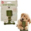 SPOT Bam-Bones Plus, spazzolino da denti da masticare per cani, in fibra di bambù resistente e nylon da masticare, menta fresca e bicarbonato di sodio per la cura dentale, facile da impugnare, a forma