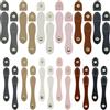 JMZLLRX JMZRRLX 24 Set di Fibbie a Scatto in Pelle, Chiusure in Pelle per Borse Uncinetto con Fermagli per Cappelli, Chiusura Scatto per Borse per Borse, Portafogli