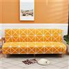 WWQQKJ Copridivani Clic Clac Letto Senza Braccioli 120-210 Elasticizzato Copertura Divano Grigio/Nero 2 Posti Copridivano Senza Braccioli Teli Estivi Universali per Animali(K2,120-150cm/47.2-59in)