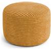 bananair - Poggiapiedi per Soggiorno - Rivestimento lavabile, imbottitura in schiuma - Foot Stool elegante, Ottomano Morbido e Confortevole (55 x 30 cm, Giallo Senape)