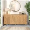 Rosebibi Modern and Simple Credenza moderna per armadio e credenza a buffet per soggiorno, 140 x 40 x 72 cm