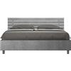 BS COM Letto matrimoniale senza rete 160x190 testata dritta cemento