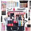 MKNZOME 34 Pezzi Kit Trucchi per Occhi, Viso e Labbra - Regalo Natale Makeup Beauty Set con Rossetti, Lucidalabbra, Palette Ombretti