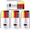 Sinbana 4pz Matita Pittura Facciale Sportiva, Sicurezza Anti-Abbagliamento Miscelabile Pittura Facciale 3 Colori per Football Americano Calcio Softball Baseball per Adulti Atleti (Nero Rosso Giallo)