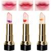 Husalsea 3 Pezzi Rossetto Cambia Colore, Crystal Flower Jelly Lipstick Set, Magico Cambia Colore con la Temperatura, Lunga Durata Idratante, Cura Naturale delle Labbra, Regali per Donne
