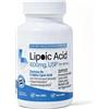 Generico Acido R-alfa lipoico stabilizzato ((Vero)) 600 mg per porzione [[Alta potenza e assorbimento fino a 40 volte aumentato]]- Capsule a base vegetale, non OGM