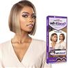 Sensationnel Whatlace Anisha - Parrucca con pizzo frontale, annodata a mano, senza colla, sintetica con densità naturale e attaccatura dei capelli sfoltita, 33 x 15,2 cm, balayage color caffè