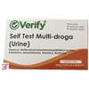 VERIFY SRLS VERIFY SELF TEST MULTI-DROGA URINE RILEVAZIONE QUALITATIVA MOLTEPLICI DROGHE E METABOLITI DI DROGHE
