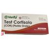 VERIFY SRLS TEST RAPIDO VERIFY TEST CORTISOLO FLUIDO ORALE RILEVAZIONE QUALITATIVA CORTISOLO NEL FLUIDO ORALE UMANO USO PROFESSIONALE