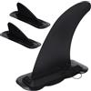 minkissy Pinne Rimovibili per Kayak e Tavola da Surf in PVC Nero, Set da 3 Pezzi, Design Salvaspazio per Virate su Acque Calme e Pagaiata Efficiente