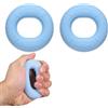 YELARXI Anello in silicone con fascia di estensione per le dita, kit di allenamento per avambraccio, 18-22,7 kg, 4 pezzi, celeste/giallo, per atleti, arrampicata, allenamento)