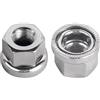 ReachMall 2Pcs Bike Crew Nuts M9 M10 3/8 Pollice Viti Argento Scuro Per Fixed Gear Hub Motore Sostituzione Installare Hardware