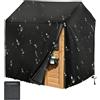 Generico Coperture Per Casette Da Gioco Outdoor,Protezione Solare, Resistente Alle Intemperie | Copertura impermeabile per casetta in legno - Adatta a Casa Giardino Cortile Terrazzo Scuola Materna Esterno