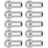 Tidevib Terminali a sfera per cavi in metallo, 10 pezzi, puleggia da palestra, 5 mm, 6 mm di diametro, per cavo metallico per attrezzature per il fitness, antenna stendibiancheria, argento