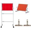 Generic Tavola da ping pong, pieghevole, attrezzatura da allenamento con 8 gomme, dispositivo di auto-allenamento all'aperto per casa, palestra e scuola