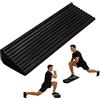 PORFOYO Tavola allungabile per polpacci, squat wedge, antiscivolo, per stretching, squat, deading, equilibrio, nero, 40,5 x 16 x 6 cm