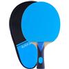 Yuanpgky Racchetta da ping pong a 7 strati in legno con manico lungo FL - controllo forte velocità veloce - per giocare a tutto tondo - include custodia protettiva - disponibile in diversi colori (blu)