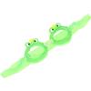 Luxshiny Occhialini da Nuoto per Cura degli Occhi e Comfort Elevato in Silicone e Pc, Design Cartone Animato Verde per Nuoto e Allenamento Ragazzi