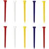 QUILSTM Tee da Golf Resistenti e infrangibili, Realizzati in plastica PE Sfusa, Disponibili in più Colori, Supporto per Attrezzatura da Golf, Tee plastica PE, 10 Pezzi, 70 Millimetri