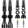 ReachMall Set di 10 valvole senza camera d'aria, 40/44/60 mm, anima in lega con chiave, per riparazione e sigillatura di cerchioni di mountain bike