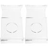 MERRYHAPY 2 Pezzi Espositore Resistente Racchette Acrilico Pong da Trasparente Ping per in e Struttura Minimalista, Salvaspazio per Domestico e Negozio