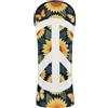 GuoChe Copritesta impermeabile per mazze da golf, con targhetta numerica, per conducente, fairway, legno, ibrido, segno della pace, amore, girasole, anni '60 e '70, girasole hippie
