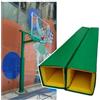 Generic Imbottitura per canestro da basket resistente alle intemperie, altezza 1,9 - 1,8 m, schiuma spessa 2,5 cm, protezione quadrata per pali da garage per baldacchino, lampada, pali elettrici