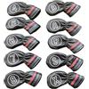 XPJYUA Copritesta per Ferri da Golf Copritesta in Ferro da Golf in Morbida Pelle Copricunei in 4-9 10pz(Black)