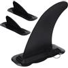 ELEOUTI Set 3 Pinne di Tracciamento Rimovibili per Kayak e Tavola da Surf, Materiale PVC Nero, Design Salvaspazio per Sport Acquatici e Navigazione su Acqua Piatta