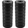 MOLERRI 16PZ Ceramica 608 Cuscinetti 8X22X7Mm ABEC-11 Hybrid 6 Bianca ZrO2 Balls Skateboard Cuscinetto Pattinaggio Inline Roller