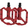 INFINAUTO Pedale per Bicicletta da Ciclismo, Pedali per Bicicletta in Nylon 9/16 Rosso per Bici da Strada, Mountain Bike BMX MTB