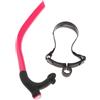 LeeQinersw Tubi da Immersione 48 Cm, Boccaglio Nuoto, Snorkel Frontale Nuoto, Boccaglio Frontale Nuoto, Boccaglio da Nuoto in Silicone con Ampia Fibbia Regolabile, Rosa, 48 Centimetri