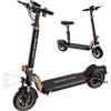 Ruitoo Monopattino Elettrico Pieghevole per Adulti, Motore Potente, Batteria 48V 15.6Ah, Autonomia Massima 50-55KM, Pneumatici All Terrain 10 Pollici, 3 Modalità di Velocità, Display Intelligente