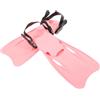 Luxshiny Pinne da Nuoto Regolabili per Adulti Rosa in Plastica Leggere e Portatili, per Snorkeling e Nuoto in Mare o Piscina, 39-43