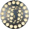 SheerFaring Contenitore Rotondo per Palline da Golf, Decorativa in Metallo dal Design Creativo, Ideale per Il Montaggio a Parete, Style D