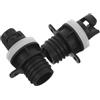 Beaupretty 2 Pezzi Adattatore per Pompa Aria per Kayak e Barca Gonfiabile in Pvc Nero Sigillatura Forte e Gonfiaggio Stabile per Attività All'aperto