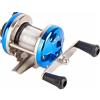 Phefop Mulinello da Pesca Spinning, Mulinello da Traina a Tipo Tamburo in ABS con Esca Lenza, Compatto da Lenza 9 X 7 Cm 95 G per Pescatori in Barca Pesca Sul Fiume Lago (BLUE)