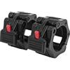 GORILLA SPORTS® Morsetti per Bilanciere - 2 Pezzi, Sgancio Rapido, per Bilanciere Olimpico, 50mm - Morsetto Collare, Fermagli, Collari, Chiusure Manubri, Blocca Dischi, Sollevamento Pesi