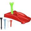 Generic Base per tappeto erboso per colpire tappetino, supporto con 5 tee per simulatore | supporto per tee da golf, per simulatore di golf, campo guida Putting Green Training Game Hitting Mat